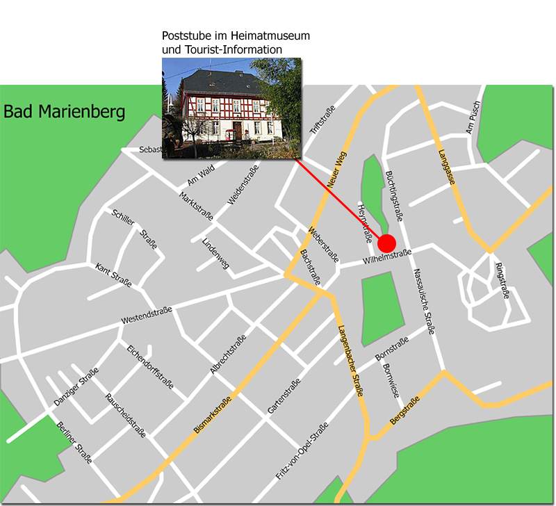 Straßenkarte von Bad Marienberg